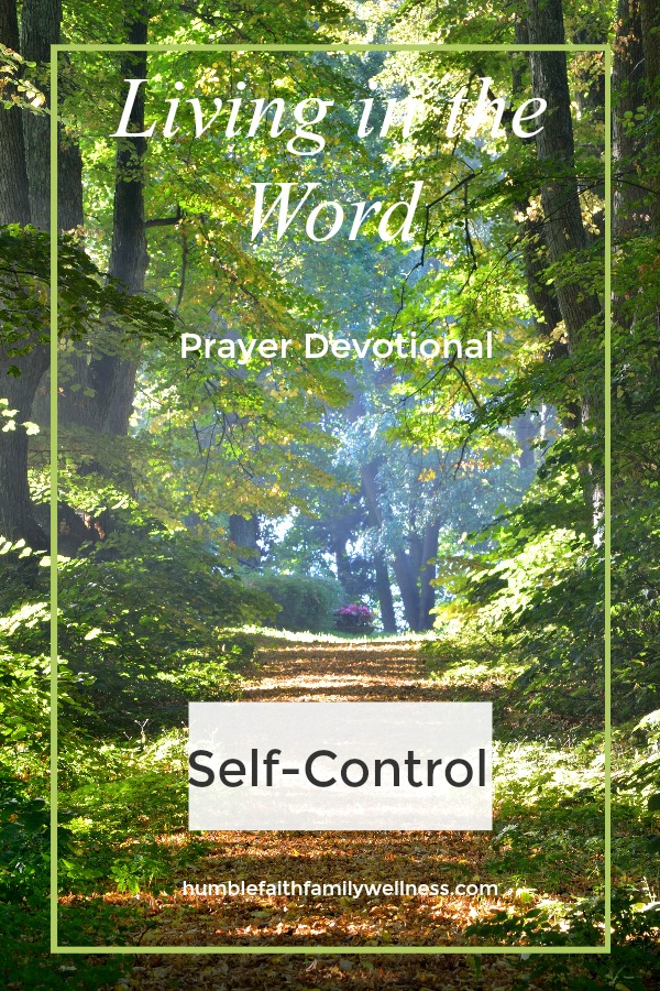Self-Control, Prayer Devotional