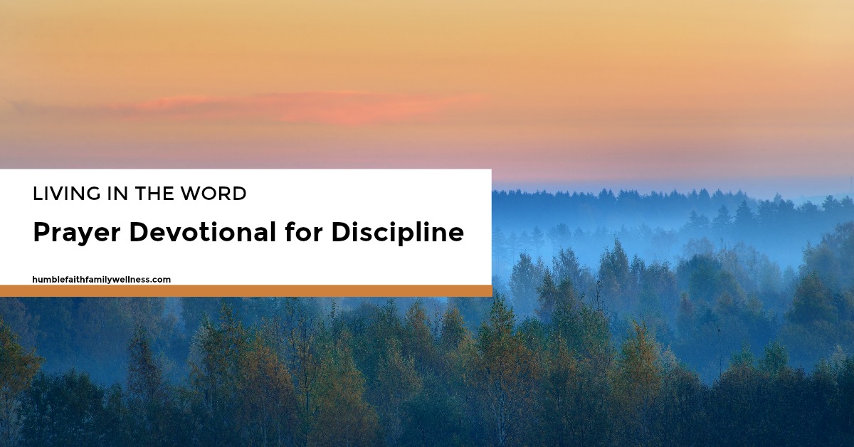 Discipline, Prayer Devotional