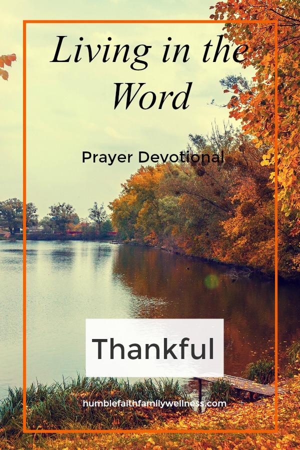 Thankful, Prayer Devotional, Faith