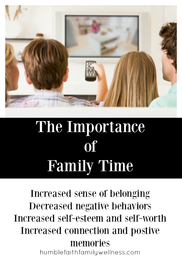 Family time helps children to have an increased sense of belonging. It also helps to decrease negative behaviors. And family time increases self-esteem and self worth. Plus it builds family connections and positive memories. It's worth finding the time together and an enjoyable activity to share!
