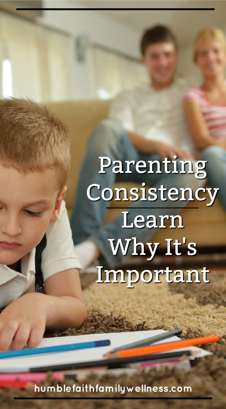 Parenting consistency is far more essential than the actual rules and strategy being used. Parenting consistency helps your child to feel safe and secure in the family. It also hinders them from testing the boundaries. A bonus for you!